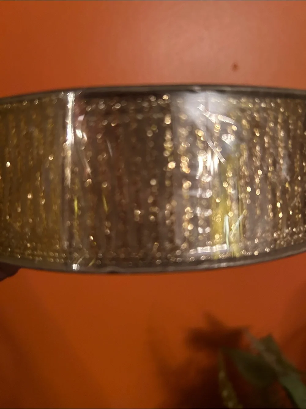 Gold Decorative Ribbon Trim for Home Accents - Sparkling Gold